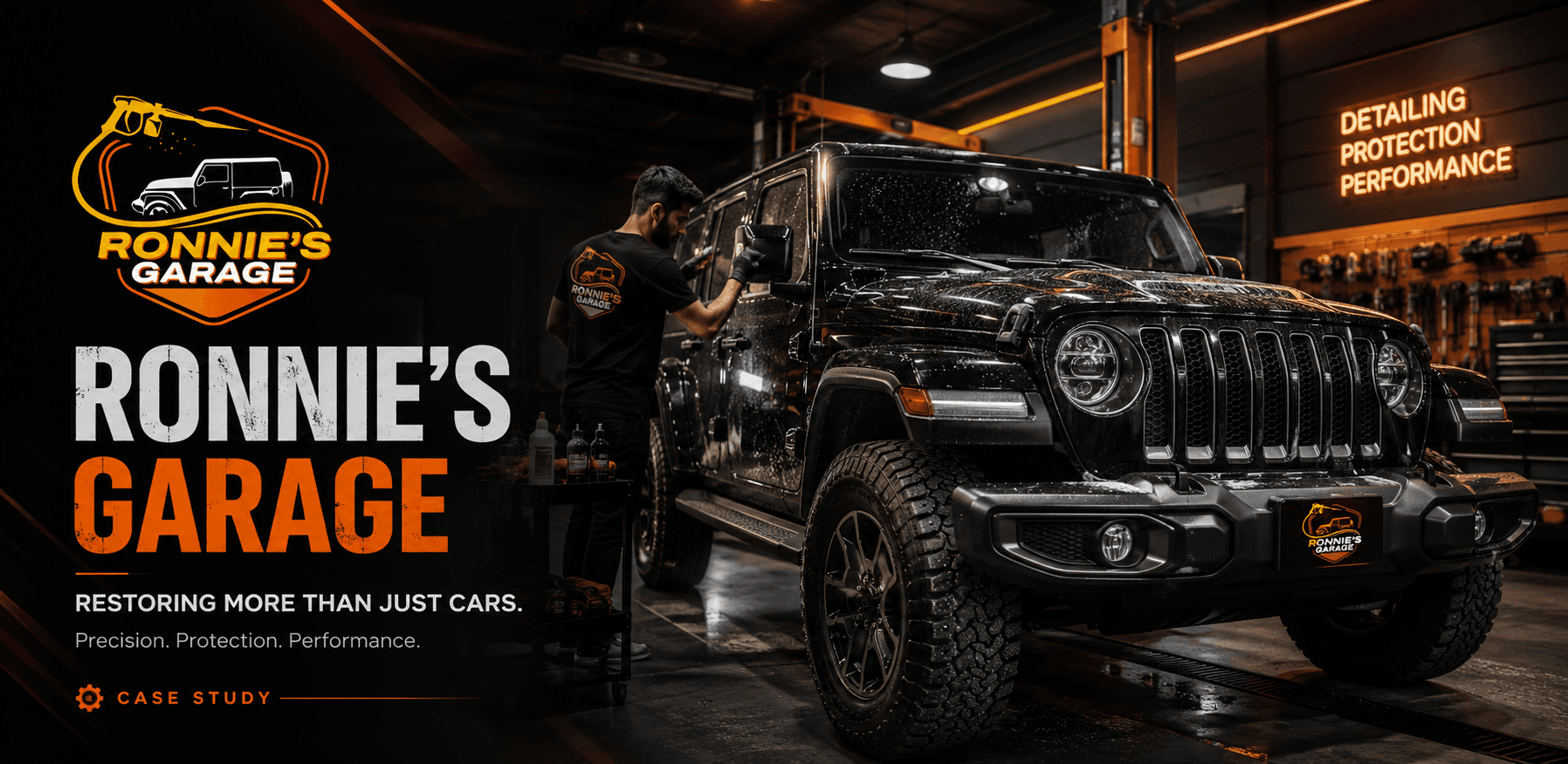 Ronnie's Garage banner
